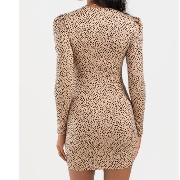 NWT! Francesca's Cheetah Print Tight Mini Dress! - Picture 3 of 5